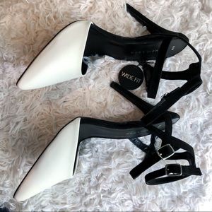 NEW LOOK BLACK AND WHITE HEELS